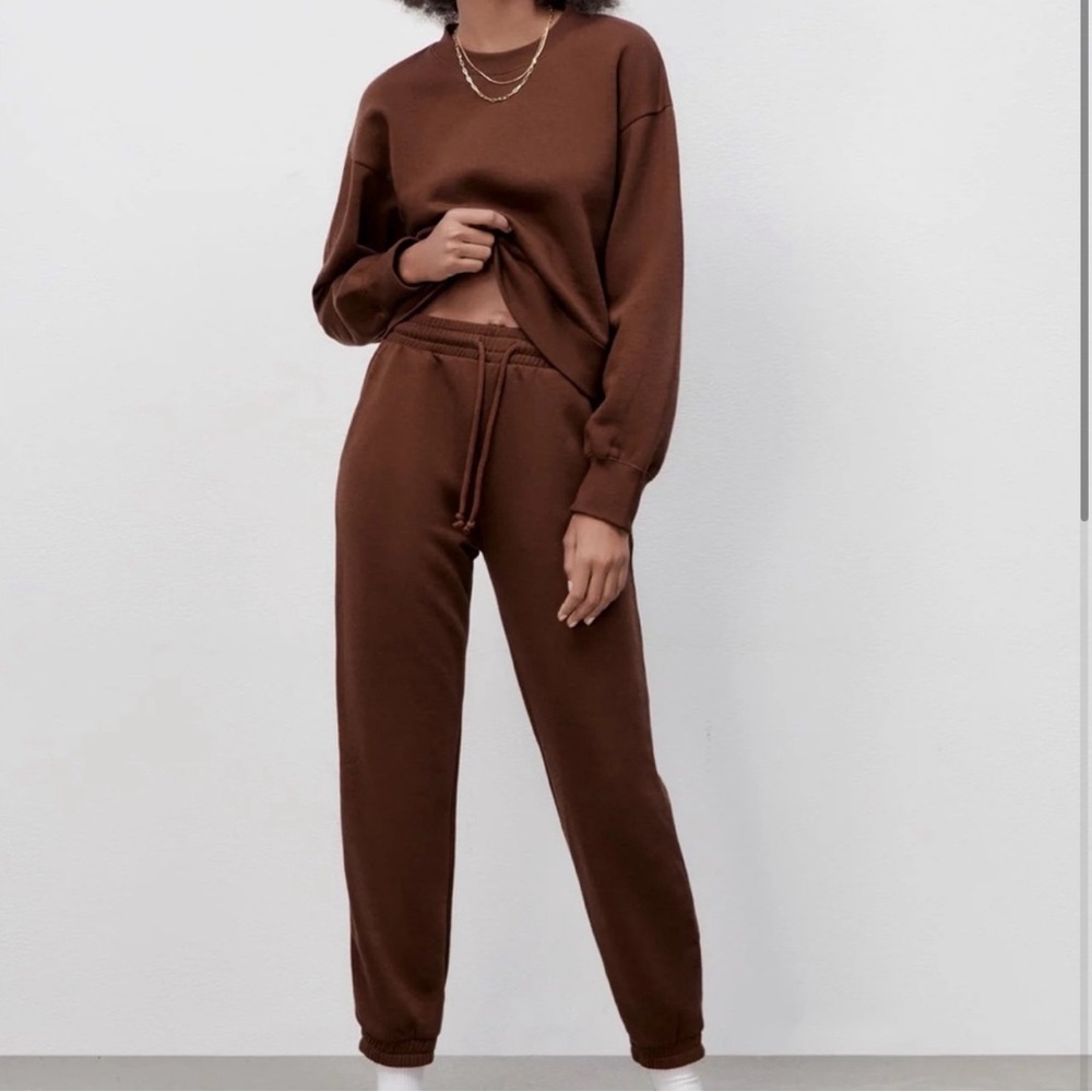 Zara Brown Sweatsuit